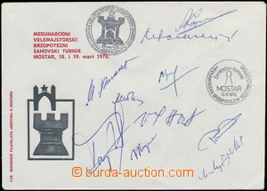 169780 - 1978 ŠACHY/  oficiální obálka mezinárodního šachovéh