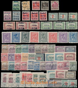 169810 - 1918 compilation of 45 stamps Fiume + 27 stamps of Croatia a