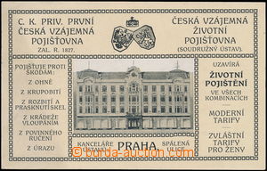 169828 - 1914 C.k. První česká vzájemná pojišťovna, propagačn