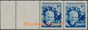 169866 - 1952 NEVYDANÁ  Pionýři 1Kčs modrá, úředně nevydaná 