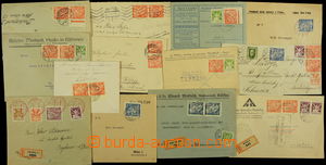 169902 - 1923-25 comp. 14 pcs of mainly commercial letters, 3x as Reg