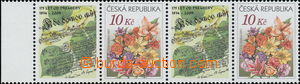 169937 - 2006 Pof.459X, Bunch of Flowers 10CZK, marginal horizontal p