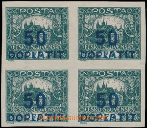 170001 - 1922 Pof.DL19 STs, Výpotřební Hradčany 50/75h šedozelen
