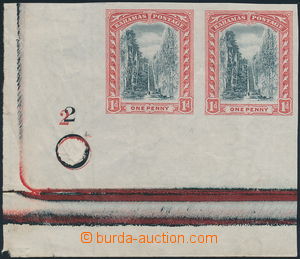 170102 - 1901 SG.58, imperforated TCP for stamp Queen´s Staircase Na