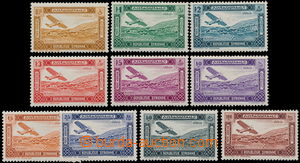 170121 - 1934 SG.209-299, Sc.C57-C66, Letecké 50C-100Pia; kat. £