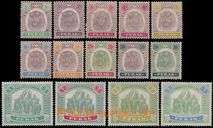 170137 - 1895 SG.66-79, Malajský tygr a sloni 1C-5$, pěkná série,