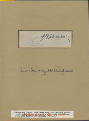 170184 - 1900? SCHMORANZ Gustav (1858-1930), theatre director, artist
