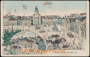 170223 - 1910 TŘEBECHOVICE POD OREBEM - koláž město v budoucnosti