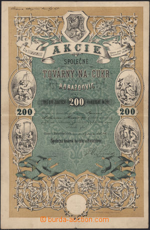 170240 - 1872 AUSTRIA-HUNGARY/ SHARES Společné factory on/for sugar