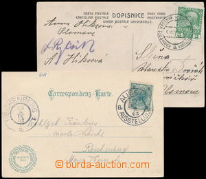 170309 - 1903-08 2 Ppc with special postmark, AUSSIG/ AUSSTELUNG 15/8