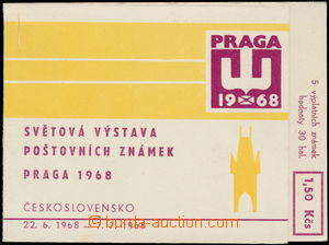 170322 - 1968 Pof.ZS1, stamp booklets PRAGA 1968 1,50Kčs, complete, 