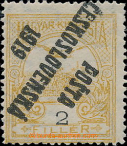 170337 -  Pof.90Pp, 2f žlutá, převrácený přetisk; v horní čá