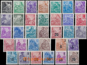 170345 - 1953-54 sestava 3 kompletních sérií výplatních zn. s n