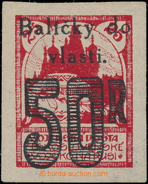 170360 - 1919 Pof.PP2 I., Charitable stamps, value 25k red, imperfora