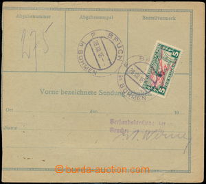 170378 - 1918 larger part of parcel card where delivery fee was/were 