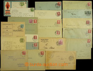 170389 - 1933-38 selection of 20 pcs of entires with nice print train