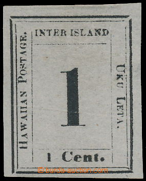 170411 - 1863 Sc.15, Číslicové vydání 1C černá na šedobílém