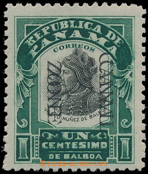 170426 - 1907 SPRÁVA USA, Sc.22e, Balboa 1C černá  /zelená s DVOJ