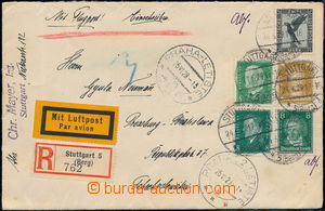 170458 - 1929 R+Let-dopis zaslaný do ČSR, vyfr. mj. leteckou zn. 2M