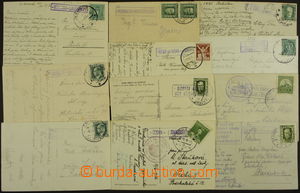 170494 - 1926-1938 sestava 11ks celistvostí s raz. různých poštov