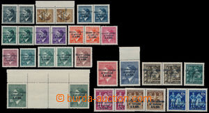 170509 - 1945 ČESKÉ BUDĚJOVICE, selection of 31 pcs of, overprint 