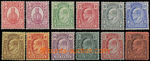 170521 - 1909 SG.115-126, Edvard VII. 1/4P-3Sh; kat. £110