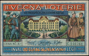 170613 - 1924 ČSR I./  II. věcná loterie Spolku invalidů českosl