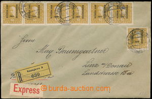 170615 - 1917 R+Ex-dopis vyfr. 7-násobnou frankaturou příplatkové
