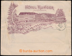 170645 - 1898 MARIÁNSKÉ LÁZNĚ (Marienbad)  hotel Klinger, Joseph.