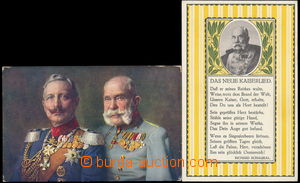170672 - 1915 FRANZ JOSEF I., 2ks kreslených oficiálních Rotes Kre