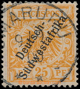 170698 - 1900 DEUTSCH-SÜDAFRIKA  Mi.9, Orlice 25Pf oranžová; zk. R