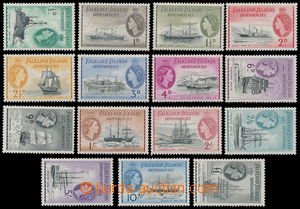 170775 - 1954-62 SG.G26-G40, Alžběta II. - Lodě  ½P - 1£