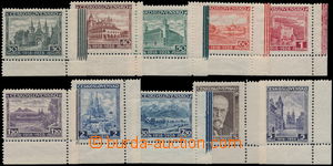 170787 - 1928 Pof.233-242, Jubilejní krajinky, vše pravé dolní ro