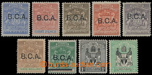 170816 - 1891-95 SG.4, 6-10, 20, 21-22, sestava zn. s přetisky B.C.A