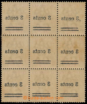170818 - 1901 SG.39, přetisková Viktorie 3C/36C, 9-blok s úplným 