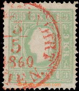 170844 - 1860 Mi.12II, FJI 3Kr světle zelená, dobře centrovaná, f