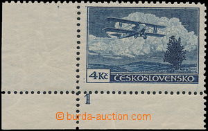170861 -  Pof.L11A, Airmail - definitive issue 4CZK, L the bottom cor