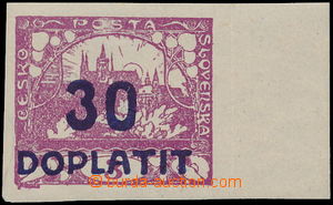 170866 - 1922 Pof.DL17RT, Postage Due - overprint issue Hradcany 30/3