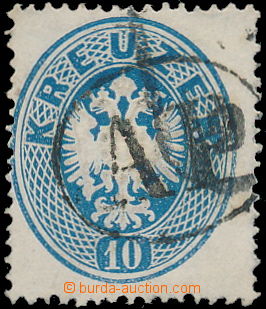 170870 - 1863 Mi.27, Orel 10Kr modrá, oválné raz. AP; ojedinělé