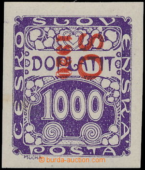170877 -  Pof.SO43PSv, Doplatní 1000h fialová, svislý přetisk; zk