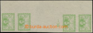 170878 - 1919 Pof.S2Ms(4), Express stamp 5h light green, unfolded 4-s