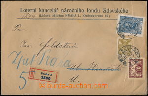 170888 - 1921 firemní R-dopis Loterní kancelář národního fondu 