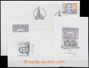 170908 - 2000 ZT  Zber.202, Osobnosti 5Sk, sestava FDC + zkusmých ti