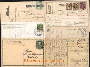 170977 - 1914-30 comp. 7 pcs of entires with vlakovými postmarks, 3x