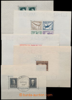 171011 - 1928-60 MINIATURE SHEETS  15 various souvenir sheets, contai