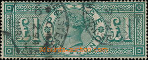 171033 - 1891 SG.212, Viktorie £1 zelená, 2 razítka, kat. 
