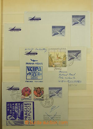 171099 - 1959-75 [SBÍRKY]  sbírka aerogramů včetně dublet, obsah