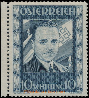 171115 - 1936 Mi.588, Dollfuß 10Sh, marginal piece with very small h