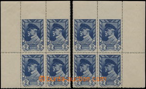 171212 -  Pof.386, Moscow-issue 2 Koruna grey-blue, L + UR corner blk