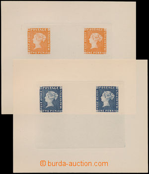 171311 - 1912 REPRINT 1912/  SG.1, 2, 1P oranžovo červená a 2P mod